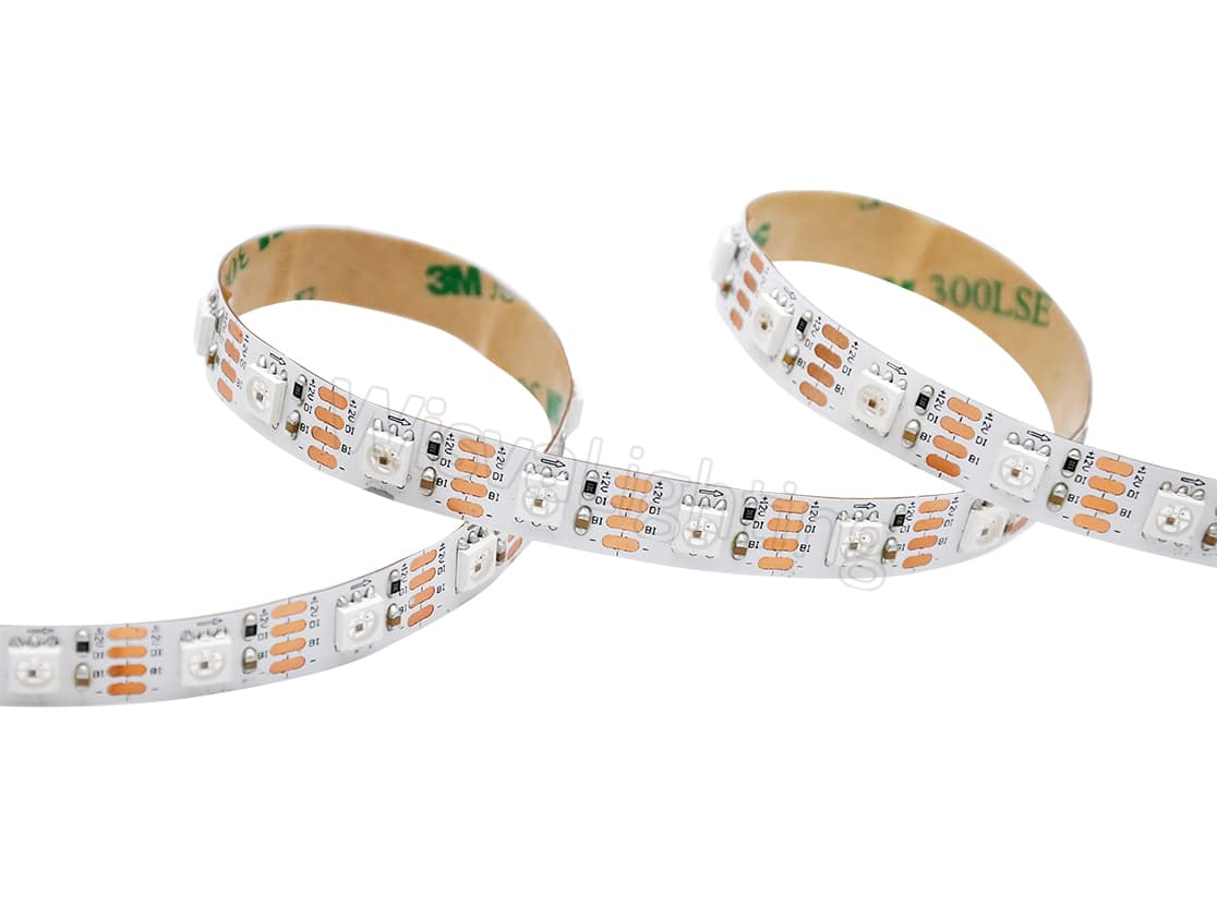 5050 60LEDs/M 11W 12V Digital RGBIC LED Strip - Wisva Lighting